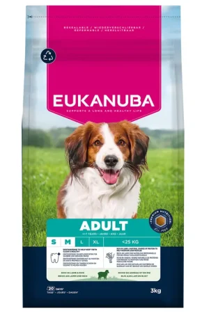 Aanbieding Eukanuba Hondenvoer Life Care Adult S/M Lamb & Rice 3 kg