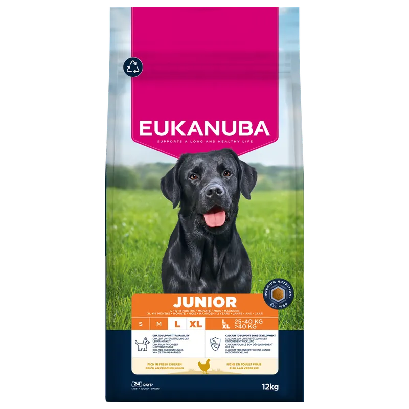 Dagaanbieding Eukanuba Hondenvoer Life Care Junior L/XL Chicken 12 kg