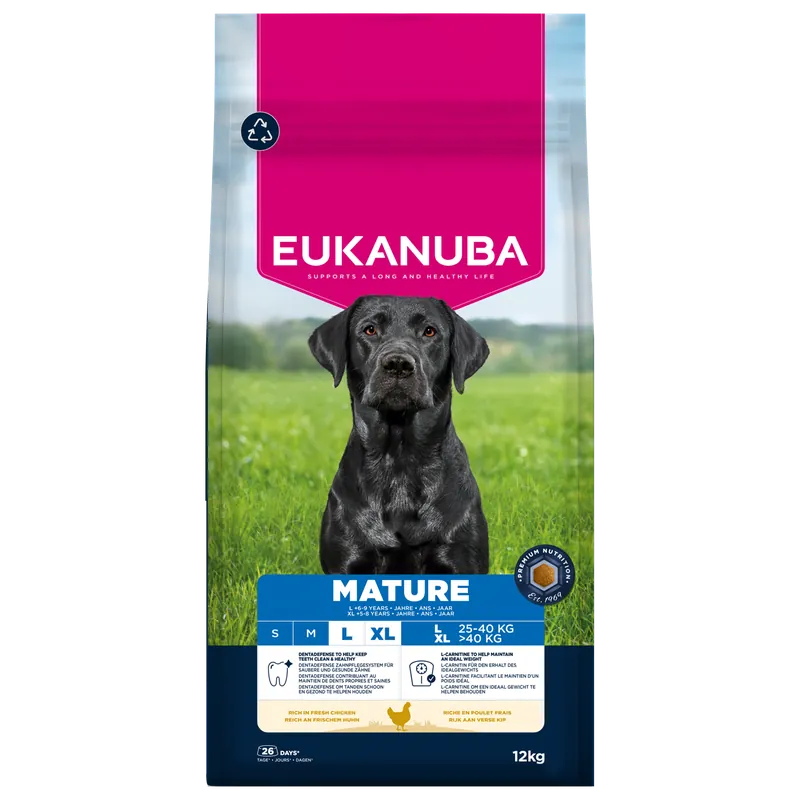 Eukanuba Hondenvoer Life Care Mature L/XL Chicken 12 kg Seizoensaanbieding