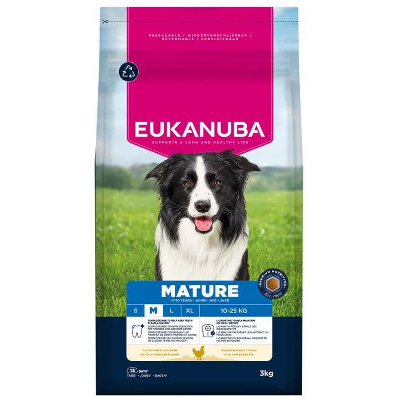 Eukanuba Hondenvoer Life Care Mature M Chicken 3 kg Favoriet
