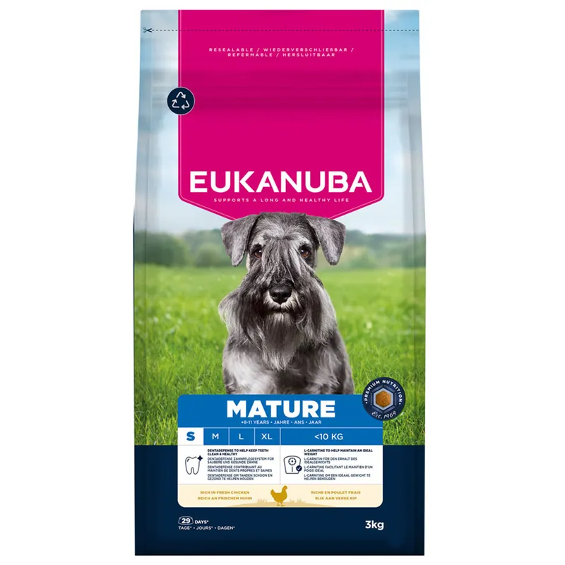 Dagaanbieding Eukanuba Hondenvoer Life Care Mature S Chicken 3 kg