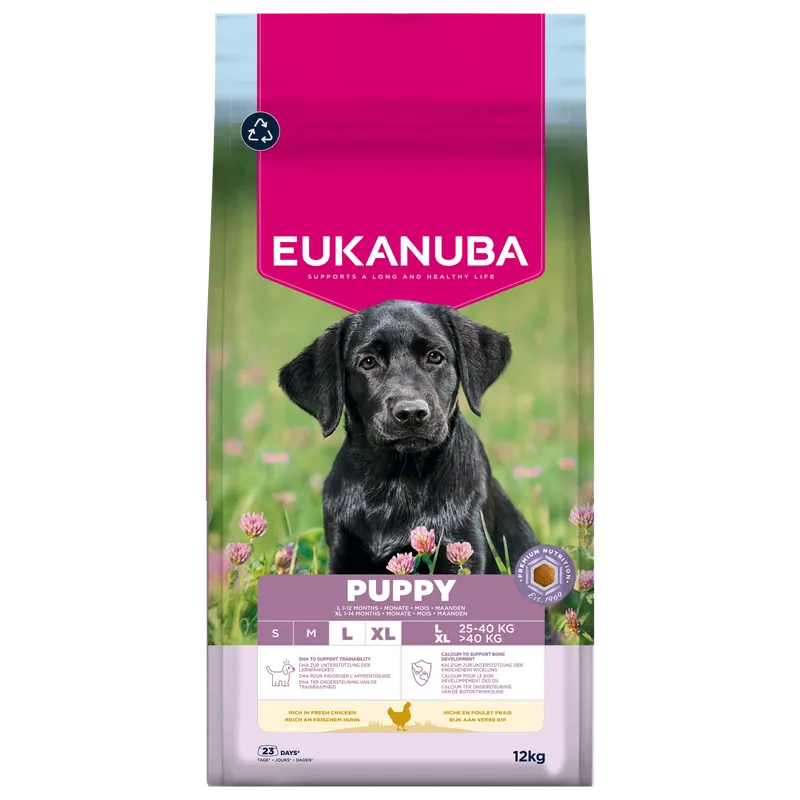 Hoge Kwaliteit Eukanuba Hondenvoer Life Care Puppy L/XL Chicken 12 kg