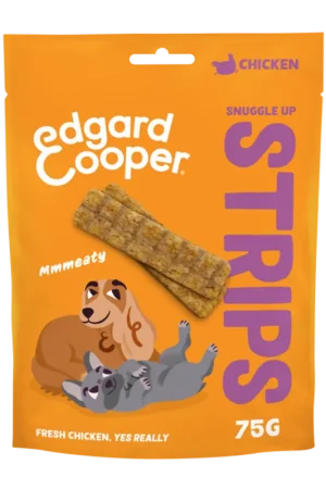 Koop Online Edgard & Cooper Strips Chicken 75 gr
