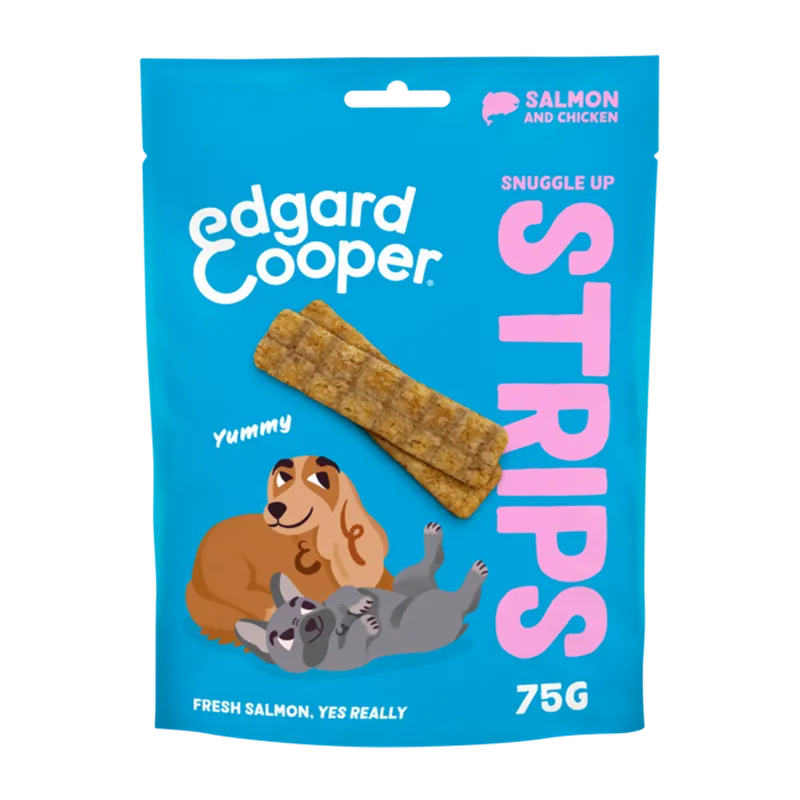 Edgard & Cooper Strips Salmon 75 gr Gereduceerde Prijs