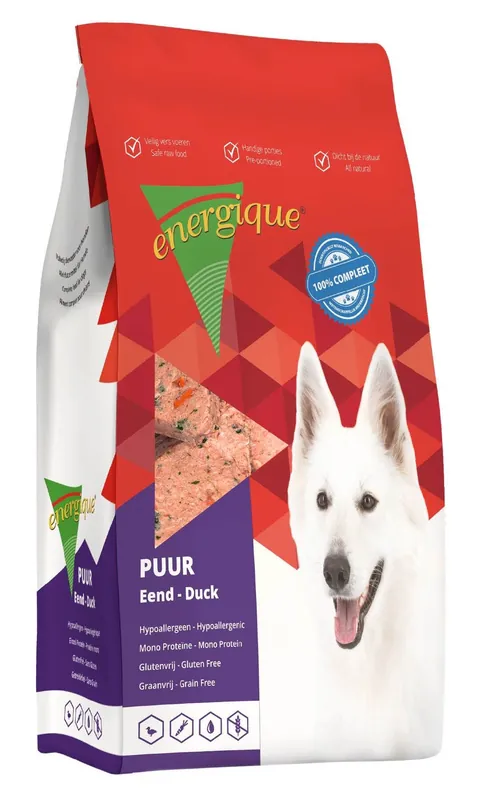 Meest Verkocht Energique hondenvoer Puur eend graanvrij 3 kg