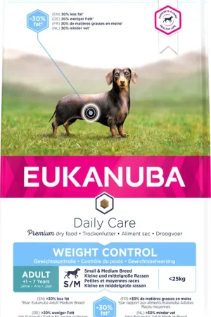 Eukanuba Hondenvoer Adult S/M Weight Control 2,3 kg Populair