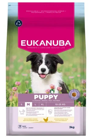 Eukanuba Hondenvoer Life Care Puppy M Chicken 3 kg Weekendaanbieding