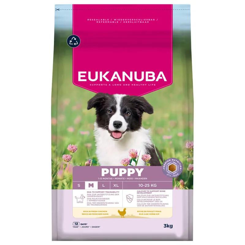 Eukanuba Hondenvoer Life Care Puppy M Chicken 3 kg Weekendaanbieding