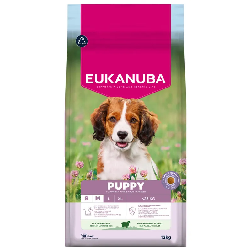 Finale Uitverkoop Eukanuba Hondenvoer Life Care Puppy S/M Lamb & Rice 12 kg