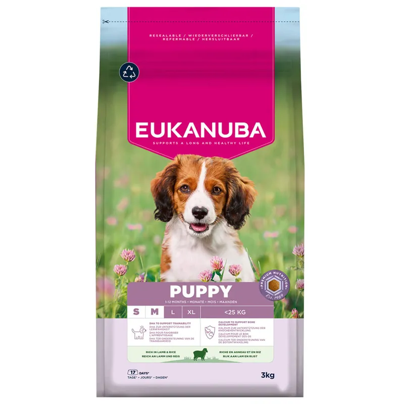 Bestseller Eukanuba Hondenvoer Life Care Puppy S/M Lamb & Rice 3 kg