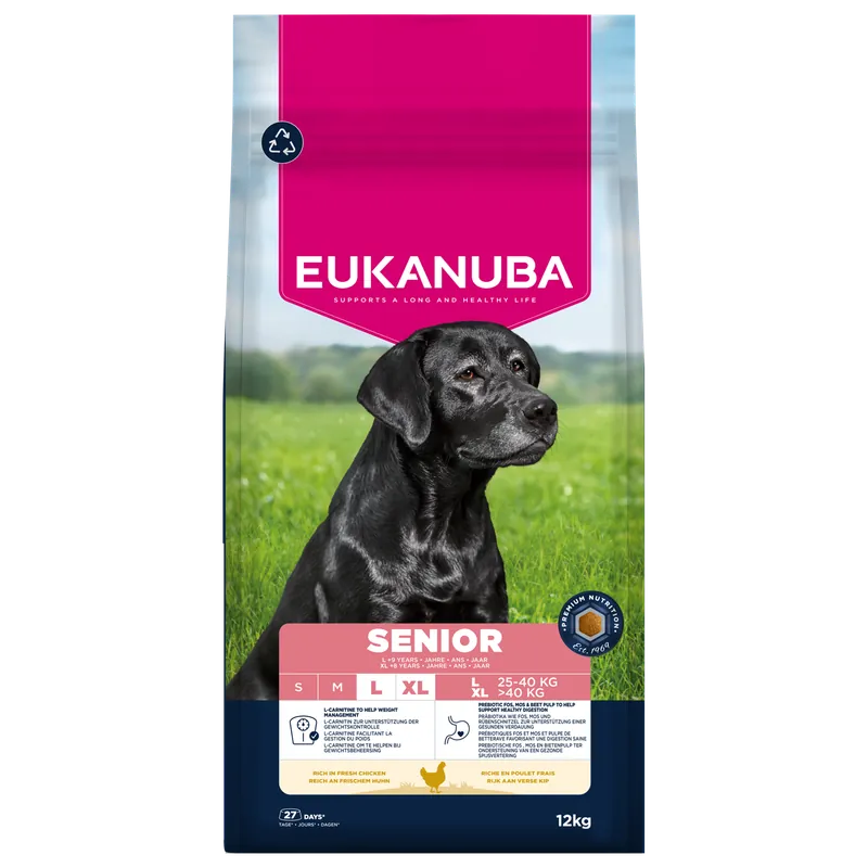 Laatste Versie Eukanuba Hondenvoer Life Care Senior L/XL Chicken 12 kg