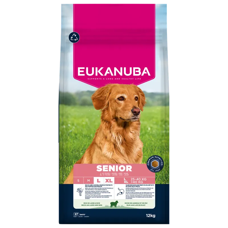 Eukanuba Hondenvoer Life Care Senior L/XL Lamb & Rice 12 kg Korting