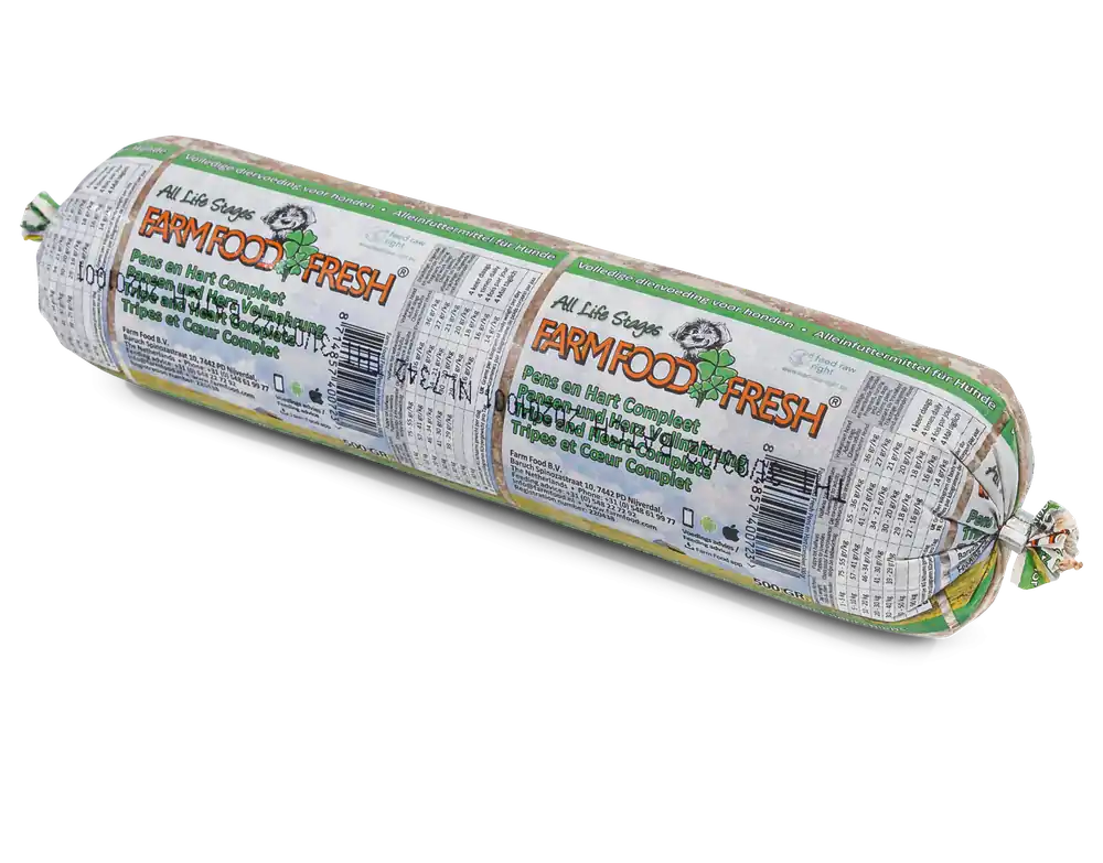 Farm Food Fresh hondenvoer Pens & Hart Compleet 500 gr Nu Kopen