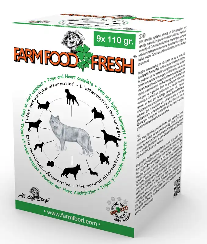 Bestseller Farm Food Fresh hondenvoer pens & hart compleet 9 x 110 gr