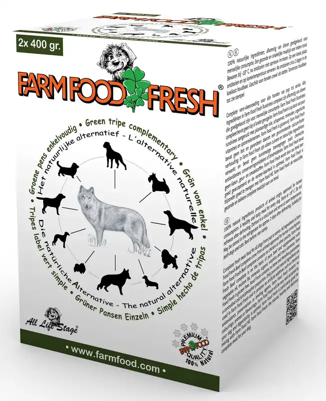 Farm Food Fresh hondenvoer pens enkelvoudig 2 x 400 gr Actieprijs