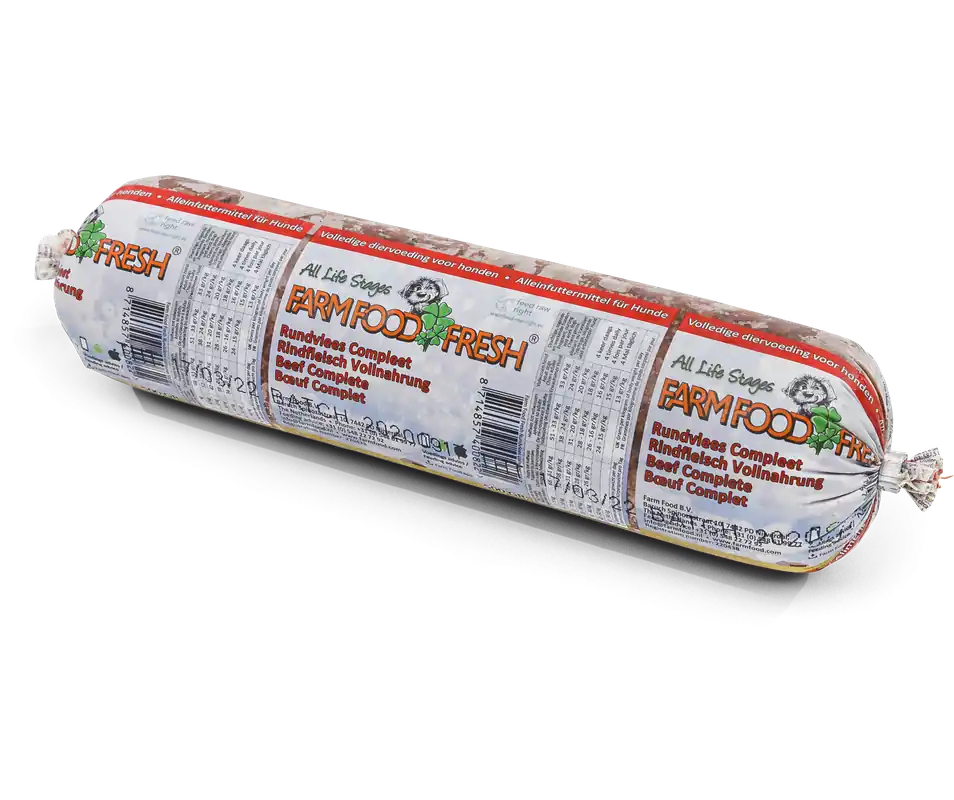 Farm Food Fresh hondenvoer Rundvlees Compleet 500 gr Merkproduct