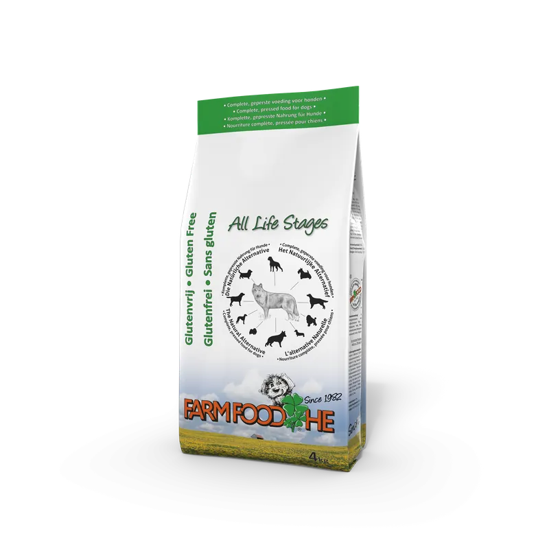 Farm Food hondenvoer HE Glutenvrij 4 kg Laatste Versie