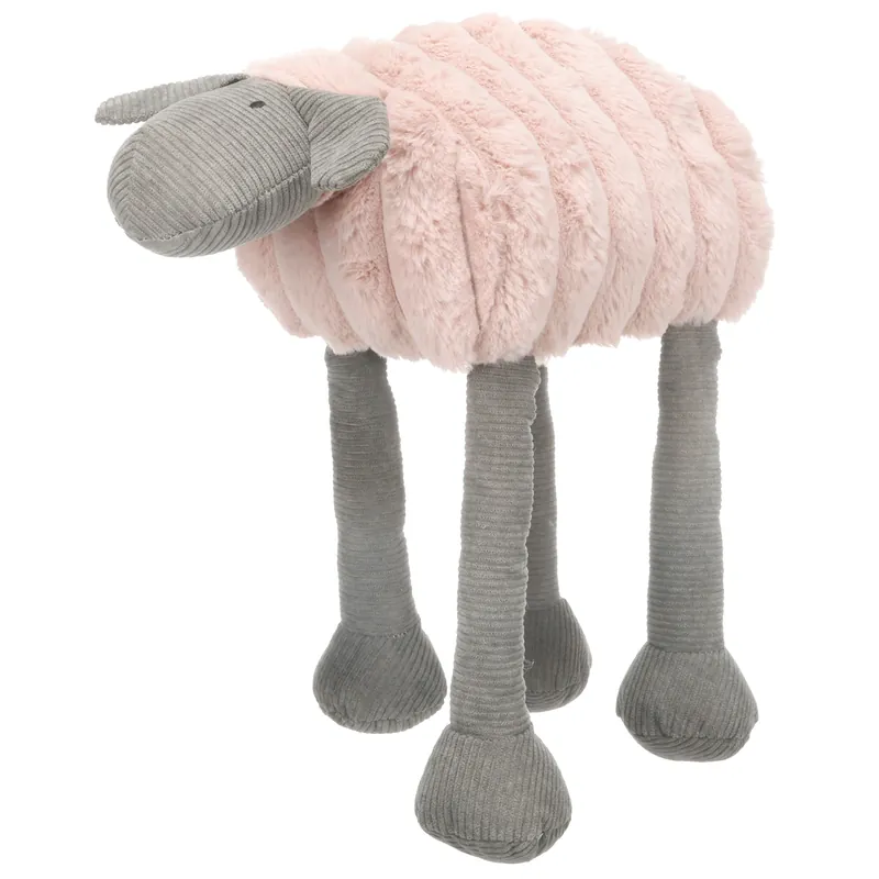 Hoge Kwaliteit Flamingo Hondenspeelgoed Ribola Liggend Roze L