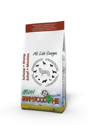 Favoriet Farm Food hondenvoer HE Schaap Mini 4 kg