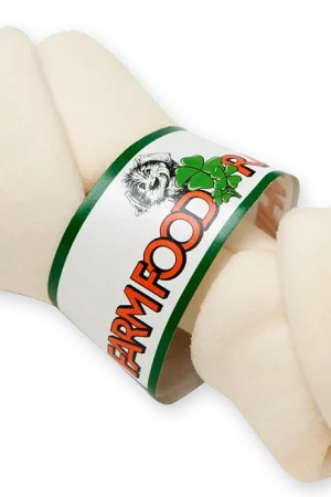 Populair Farm Food Rawhide Dental kauwkluif XXS
