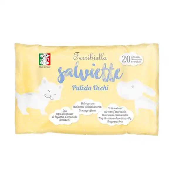 Ferribiella Wet Wipes for Eyes 20 st Laatste Versie
