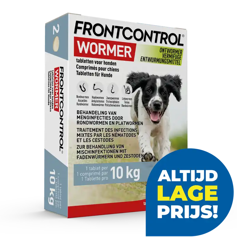 Frontcontrol Wormer 2 tabl Voordeelprijs
