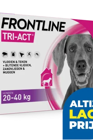 Seizoensaanbieding Frontline Tri-Act L 20-40 kg 3 pip