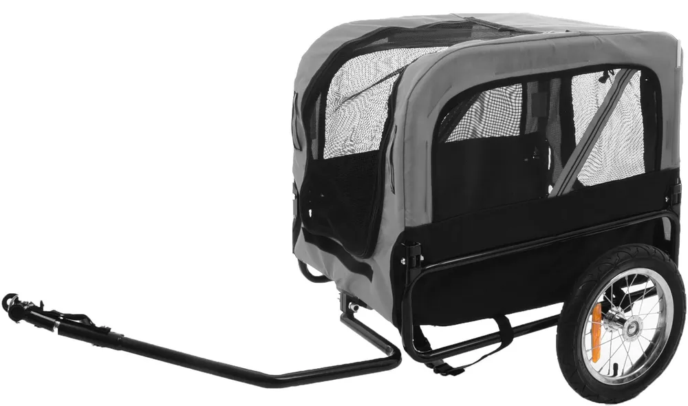 Hondenfietskar Doggy Liner Romero grijs/zwart Uitverkoop