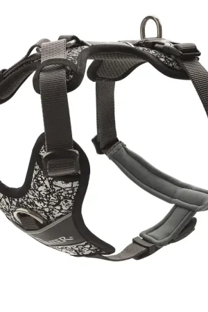 Nieuw Hunter hondentuig Divo Reflective Zwart/Grijs