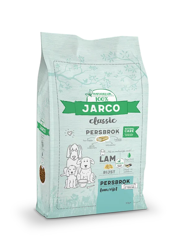 Jarco hondenvoer Classic persbrok lam/rijst 12,5 kg Gecertificeerd