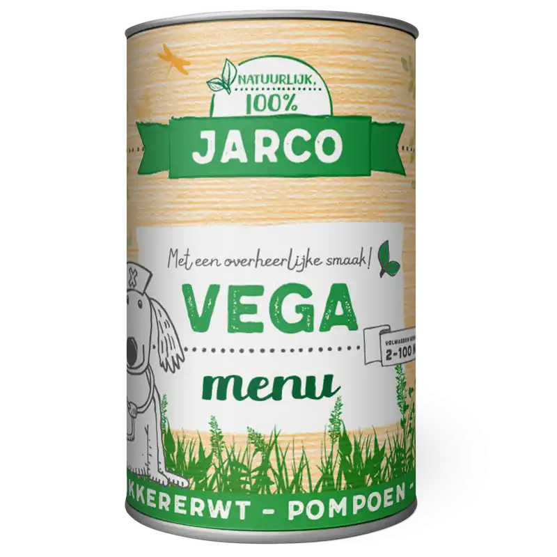 Merkproduct Jarco Hondenvoer Vega Menu 400 gr
