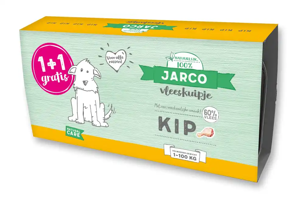 Jarco hondenvoer Vleeskuipjes Kip 2 x 150 gr Speciale Aanbieding