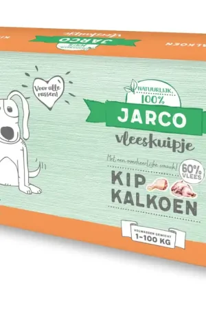 Laatste Versie Jarco hondenvoer Vleeskuipjes Kip/Kalkoen 2 x 150 gr