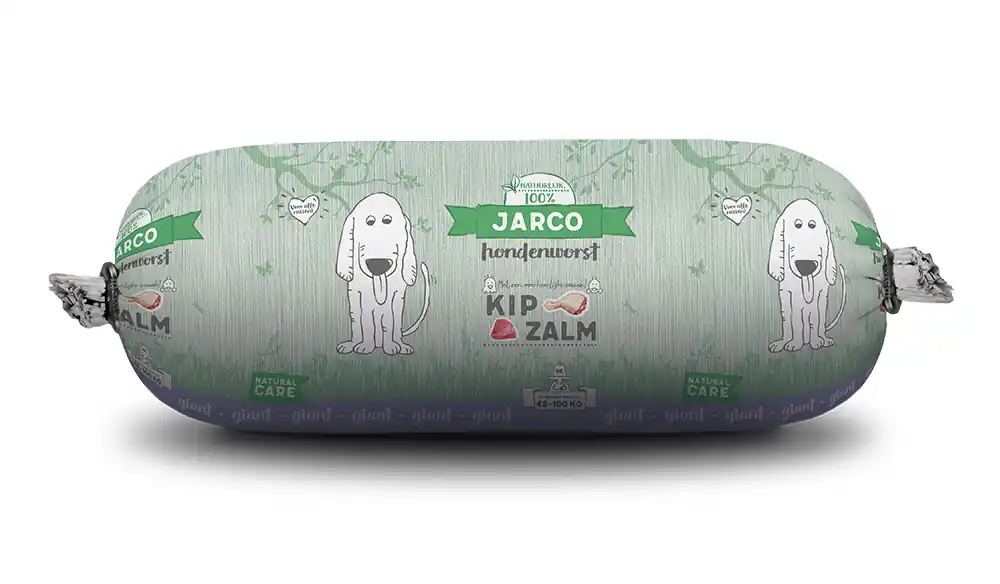Direct Verzonden Jarco hondenworst Giant Kip/Zalm 750 gr