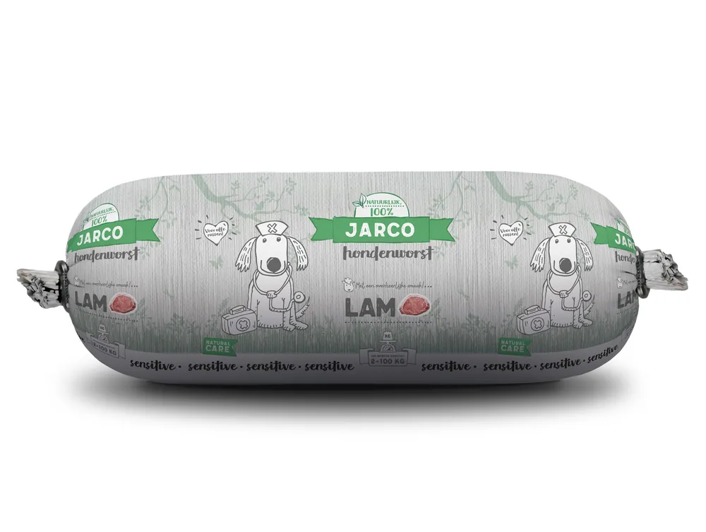 Betaalbaar Jarco hondenworst Large Lam 600 gr