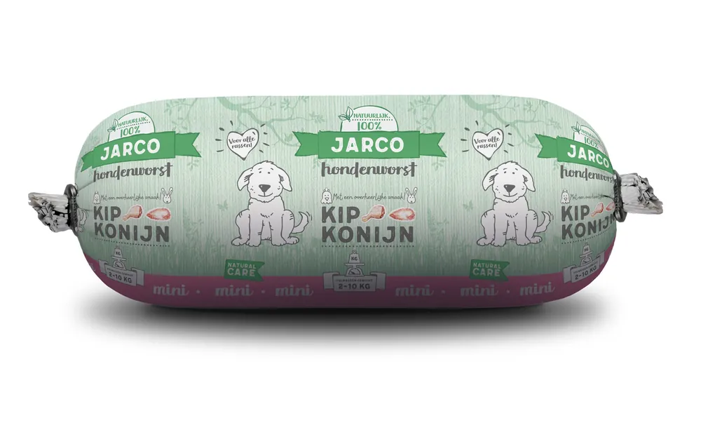 Jarco hondenworst Mini Kip/Konijn 250 gr Beperkt Aanbod