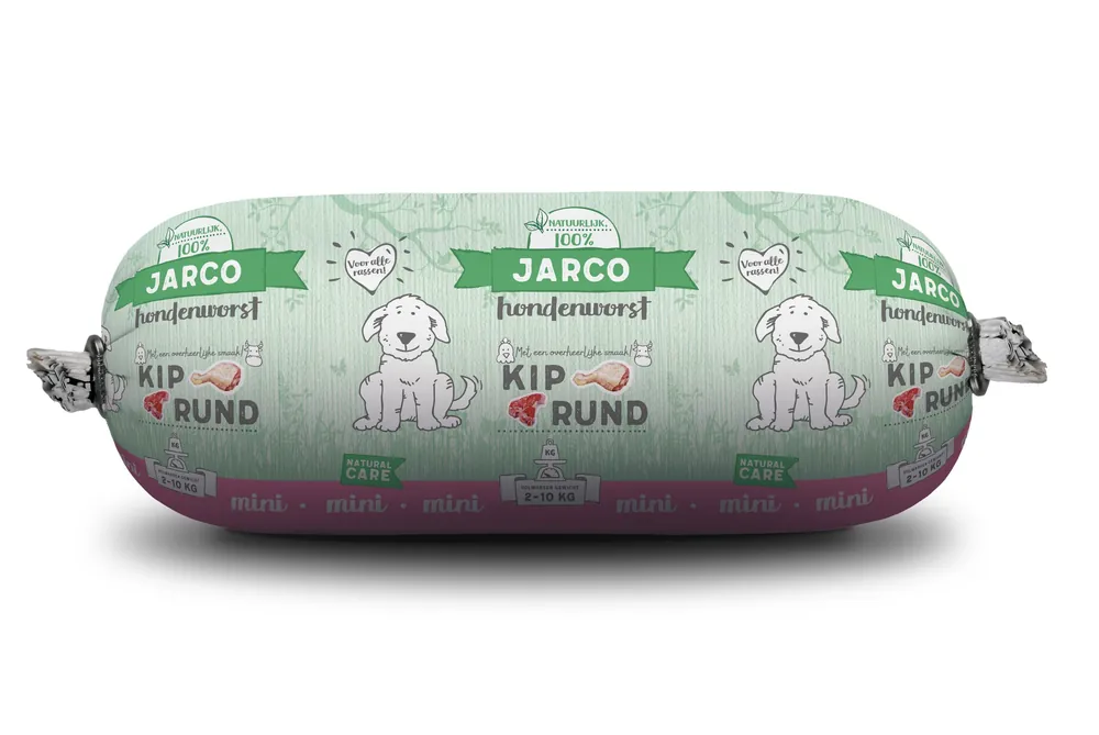 Direct Beschikbaar Jarco hondenworst Mini Kip/Rund 250 gr