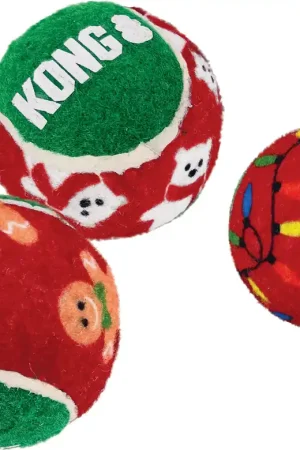 Betaalbaar Kong Kerst Squeakair Balls M 6 st