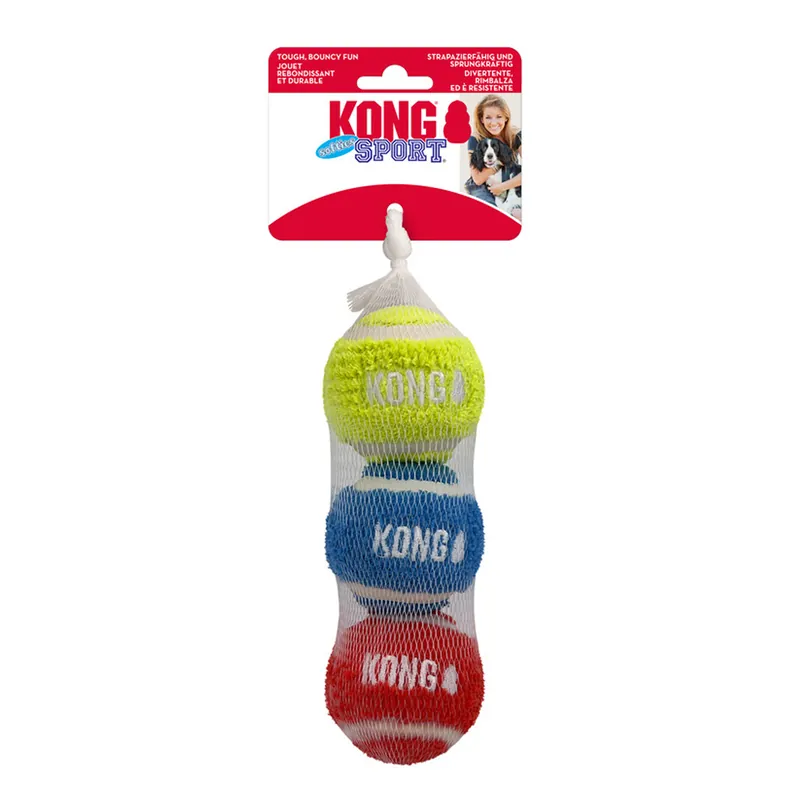 Kong Sport Softies Balls Assorti 3 st M Meest Verkocht