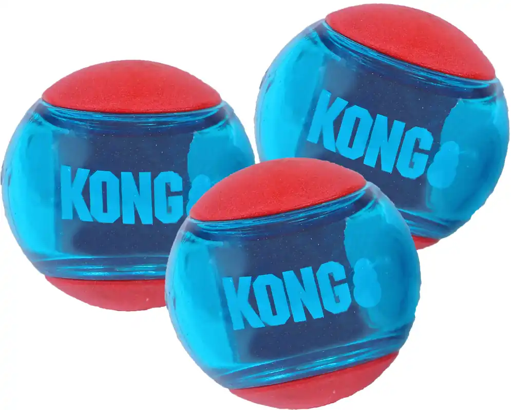 Kong Squeez Action bal 3 st Gecertificeerd