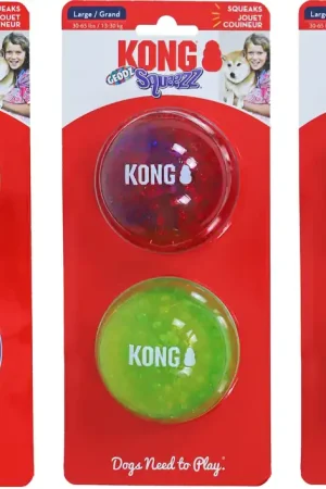 Kong Squeez Geods Bal Assorti L 2 st Flitsaanbieding