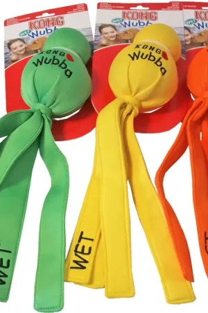 Gratis Retour Kong Wet Wubba assorti L