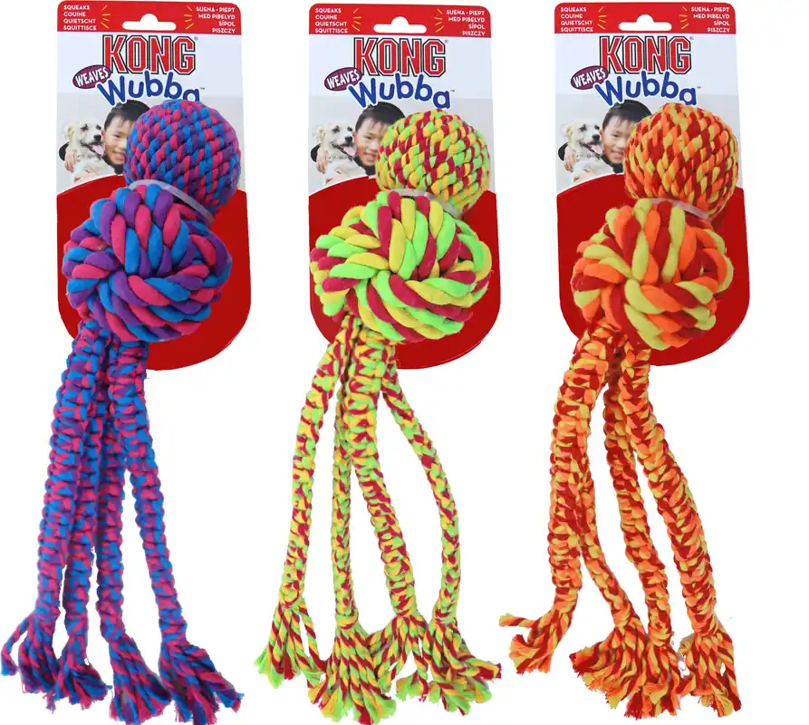 Korting Kong Wubba Weaves rope assorti