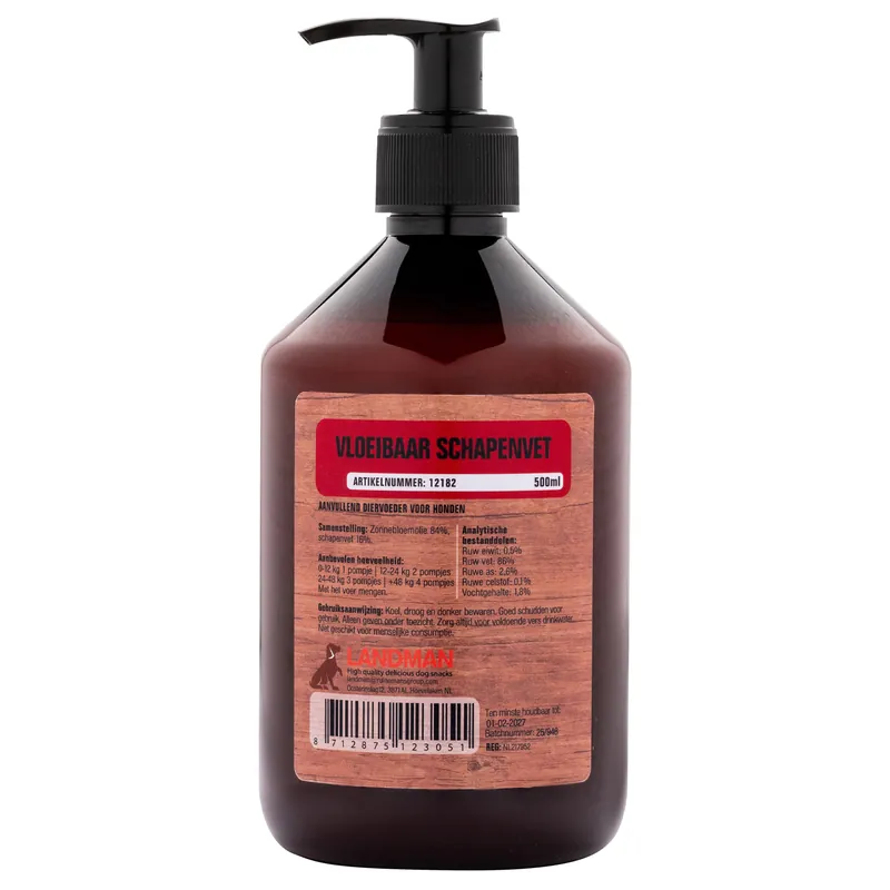 Landman Vloeibaar Schapenvet 500 ml Dagaanbieding