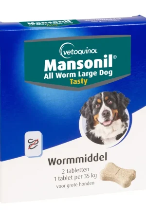Mansonil All Worm tabletten large hond 2 st Populair