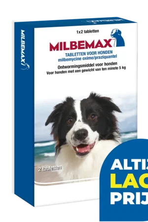 Milbemax tabletten hond 5 - 50 kg 2 st Must-Have