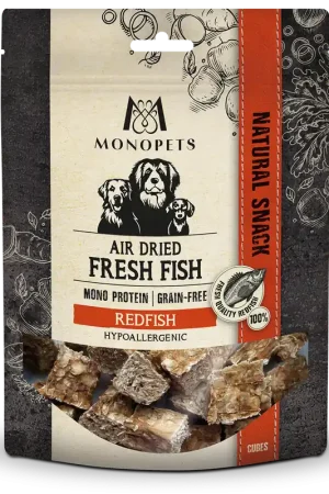 Fabrieksprijs Monopets Air Dried Fresh Fish Cubes Redfish 100 gr