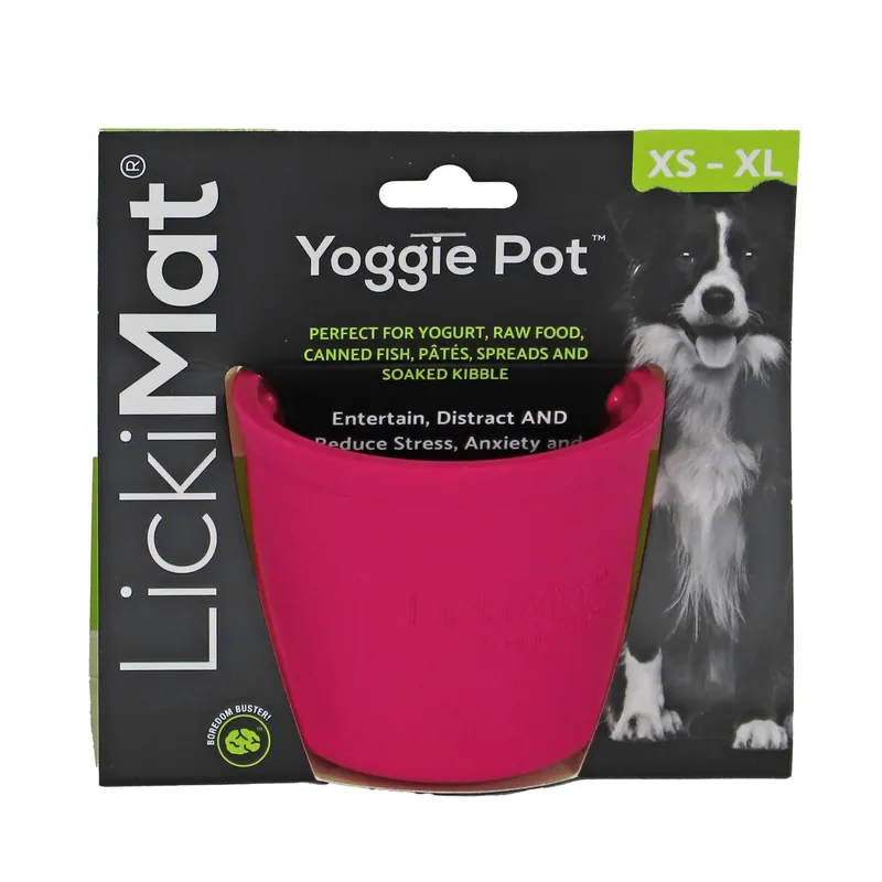 Laatste Kans Lickimat Yoggie Pot Roze 8 cm