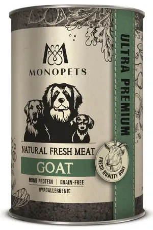 Monopets Hondenvoer Fresh Meat Goat 400 gr Finale Uitverkoop