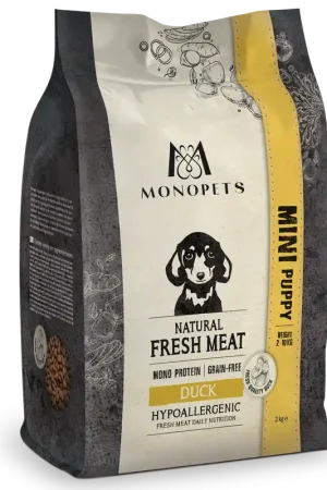 Monopets Hondenvoer Fresh Meat Puppy Mini Duck 2 kg Bestseller